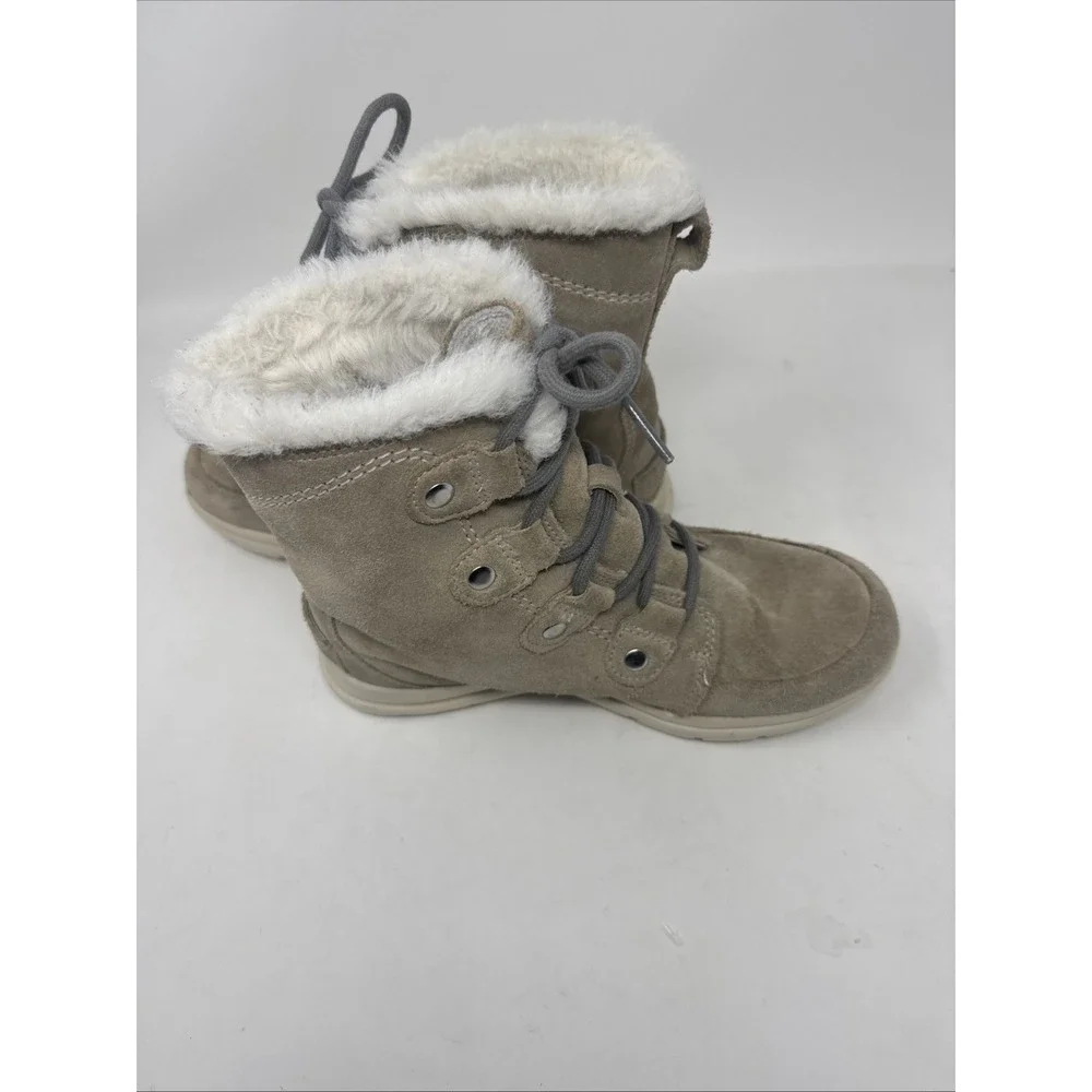 Sorel Explorer NL3424-271 Ivory Gray Waterproof Insulated Boots Womens 7.5